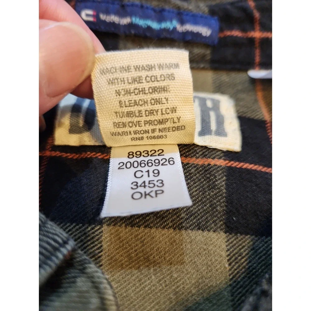 Deluth‎ Trading Co MagnaReady Flannel Shirt Mens XL Olive Plaid Magnetic Closure